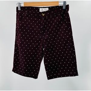 Craft Flow Burgundy w/ White Polka Dots Big Boy Shorts